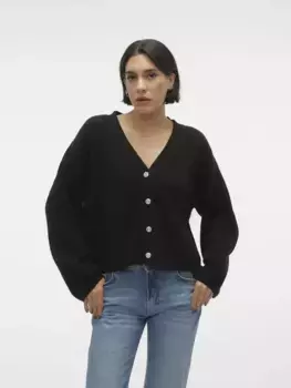 Кардиган Vero Moda "ВМЕЛЯ LS V-NECK CARDIGAN GA BOO", черный
