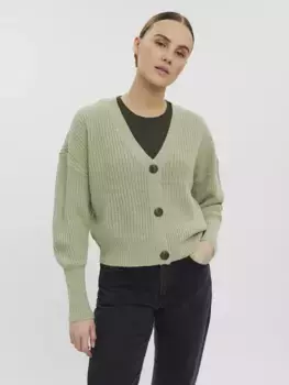 Кардиган Vero Moda "VMLEA LS КАРДИГАН С V-образным вырезом и манжетами ", цвет Desert Sage