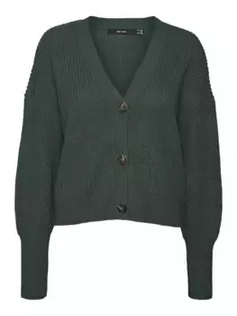 Кардиган Vero Moda "VMLEA LS КАРДИГАН С V-образным вырезом и манжетами ", цвет Pine Grove