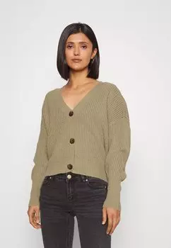 Кардиган Vero Moda Vmlea Ls V Neck Cuff Noos, зеленый