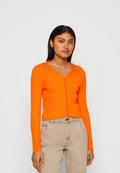 Кардиган Vero Moda Vmwillow Frill Cardigan, красно-желтый
