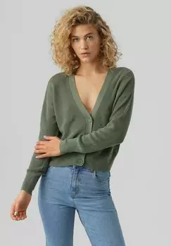 Кардиган Vero Moda, зеленый меланж
