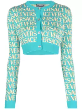 Кардиган Versace Allover, синий