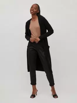 Кардиган Vila Gemtliche Strickjacke, черный