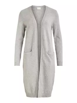 Кардиган Vila Gemtliche Strickjacke, серый