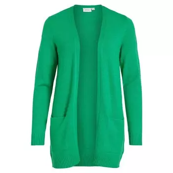 Кардиган Vila Ril Open Long, зеленый