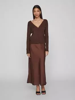 Кардиган Vila, темно-коричневый