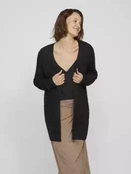 Кардиган Vila "VIDALO L/S KNIT CARDIGAN-NOOS", черный