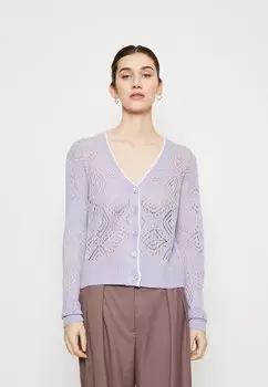 Кардиган VILA Vijodie Pointelle Cardigan, сладкая лаванда / белый алиссум