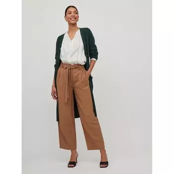 Кардиган Vila Viril Long, зеленый