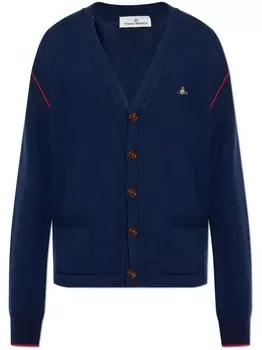 Кардиган Vivienne Westwood с вышивкой Orb, синий