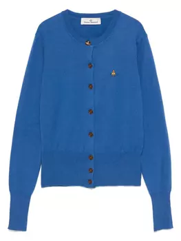 Кардиган Vivienne Westwood с вышивкой Orb, синий