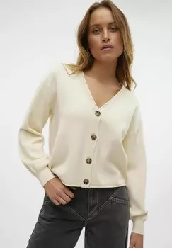 Кардиган VM ROLL V-NECK Vero Moda, бежевый