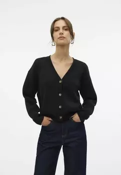 Кардиган VM ROLL V-NECK Vero Moda, черный