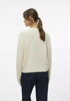 Кардиган VMNOVAH O-NECK BUTTON NOOS Vero Moda, белый