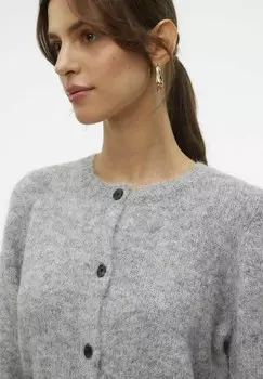 Кардиган VMNOVAH O-NECK BUTTON NOOS Vero Moda, цвет Mottled Grey