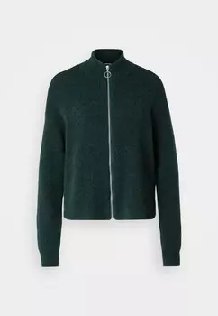 Кардиган VMPALMA HIGHNECK ZIP Vero Moda Tall, темно-зеленый