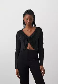 Кардиган VMPROVENCE RUFFLE TIE Vero Moda, цвет black