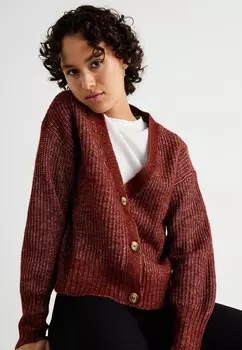 Кардиган VMVARNAMEILANI VNECK CARDIGAN Vero Moda, бордовый