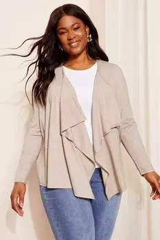 Кардиган-Водопад Curves Like These, бежевый