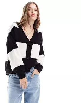 Кардиган в однотонную полоску ASOS DESIGN