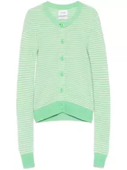 Кардиган в полоску Barrie, зеленый