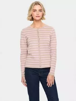 Кардиган в полоску от mila Saint Tropez, розовый/разноцветный