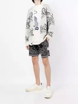 Кардиган в полоску RHUDE, белый