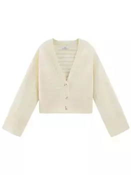 Кардиган в полоску WOOLRICH, белый