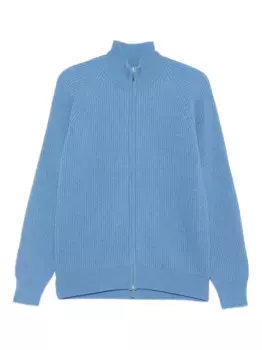 Кардиган в рубчик Barba, синий