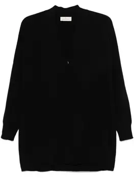 Кардиган в рубчик Bruno Manetti, черный