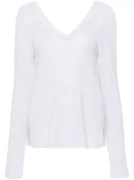 Кардиган в рубчик Fabiana Filippi, белый