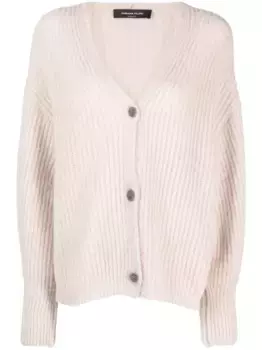 Кардиган в рубчик Fabiana Filippi, нейтральный