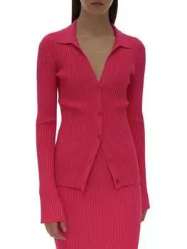 Кардиган в Рубчик Helmut Lang с расклешенными рукавами, rose