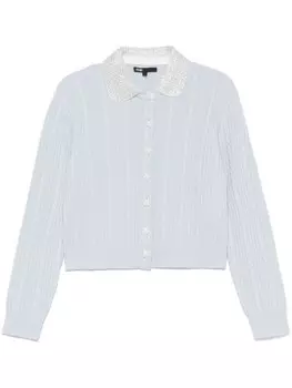 Кардиган в рубчик Maje, синий