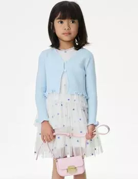 Кардиган в рубчик Marks & Spencer, синий