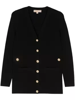 Кардиган в рубчик Michael Michael Kors, черный