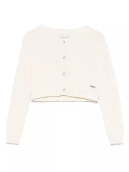 Кардиган в рубчик Monnalisa, белый