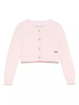 Кардиган в рубчик Monnalisa, розовый