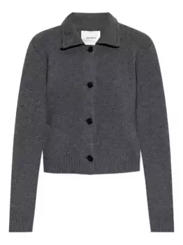 Кардиган в рубчик на пуговицах Lisa Yang, серый