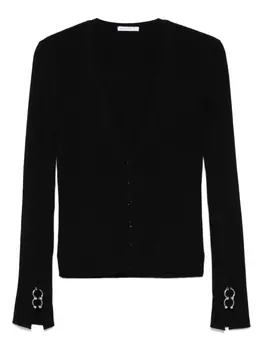 Кардиган в рубчик Patrizia Pepe, черный