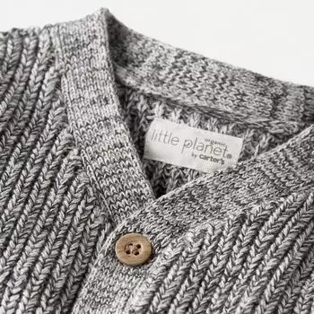 Кардиган в рубчик с V-образным вырезом Baby Little Planet от Carter's Little Planet by Carter's