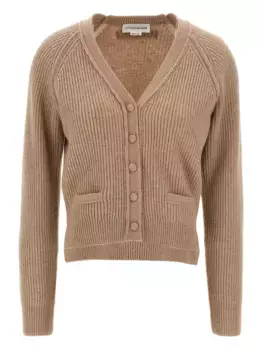 Кардиган в рубчик VICTORIA BECKHAM, нейтральный