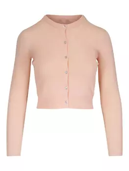 Кардиган в рубчик Vince, розовый