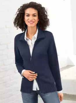 Кардиган в стиле casual Casual Looks, цвет морской волны