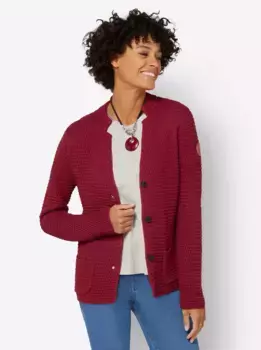 Кардиган в стиле casual Casual Looks, цвет Kirsche