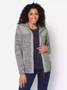 Кардиган в стиле casual Casual Looks, цвет Hellgrau-Meliert
