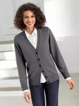 Кардиган в стиле casual Casual Looks, цвет Grau-Meliert