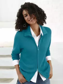 Кардиган в стиле casual Casual Looks, цвет Petrol