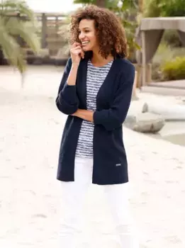 Кардиган в стиле casual Casual Looks, цвет морской волны
